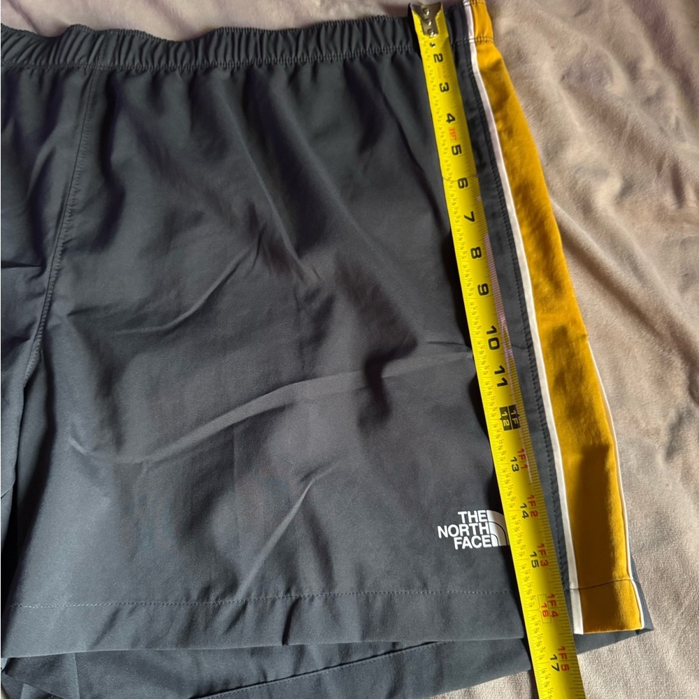 The North Face Men's Black and Yellow Shorts - Picture 6 of 8